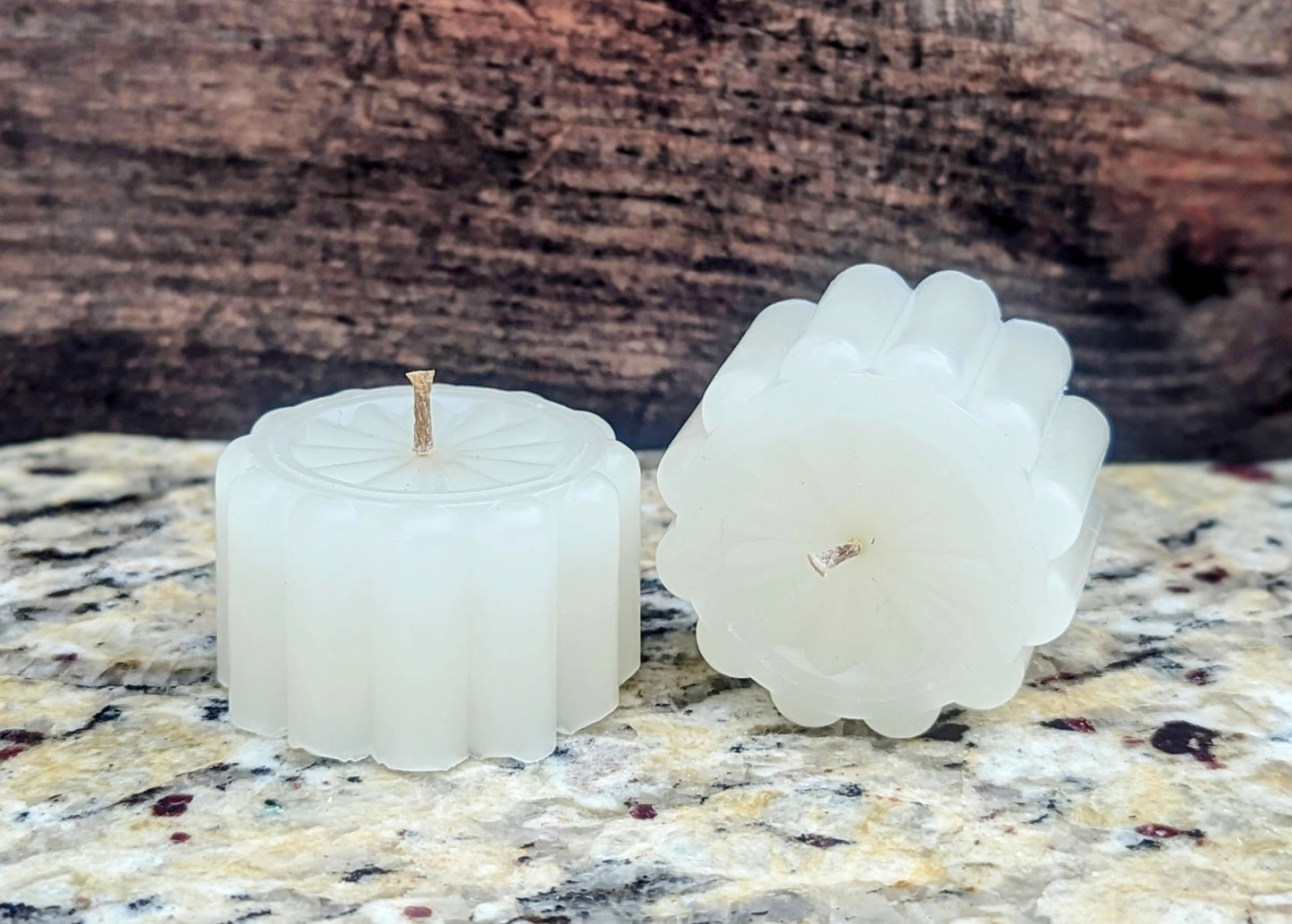 Crystal Votive Beeswax Candle