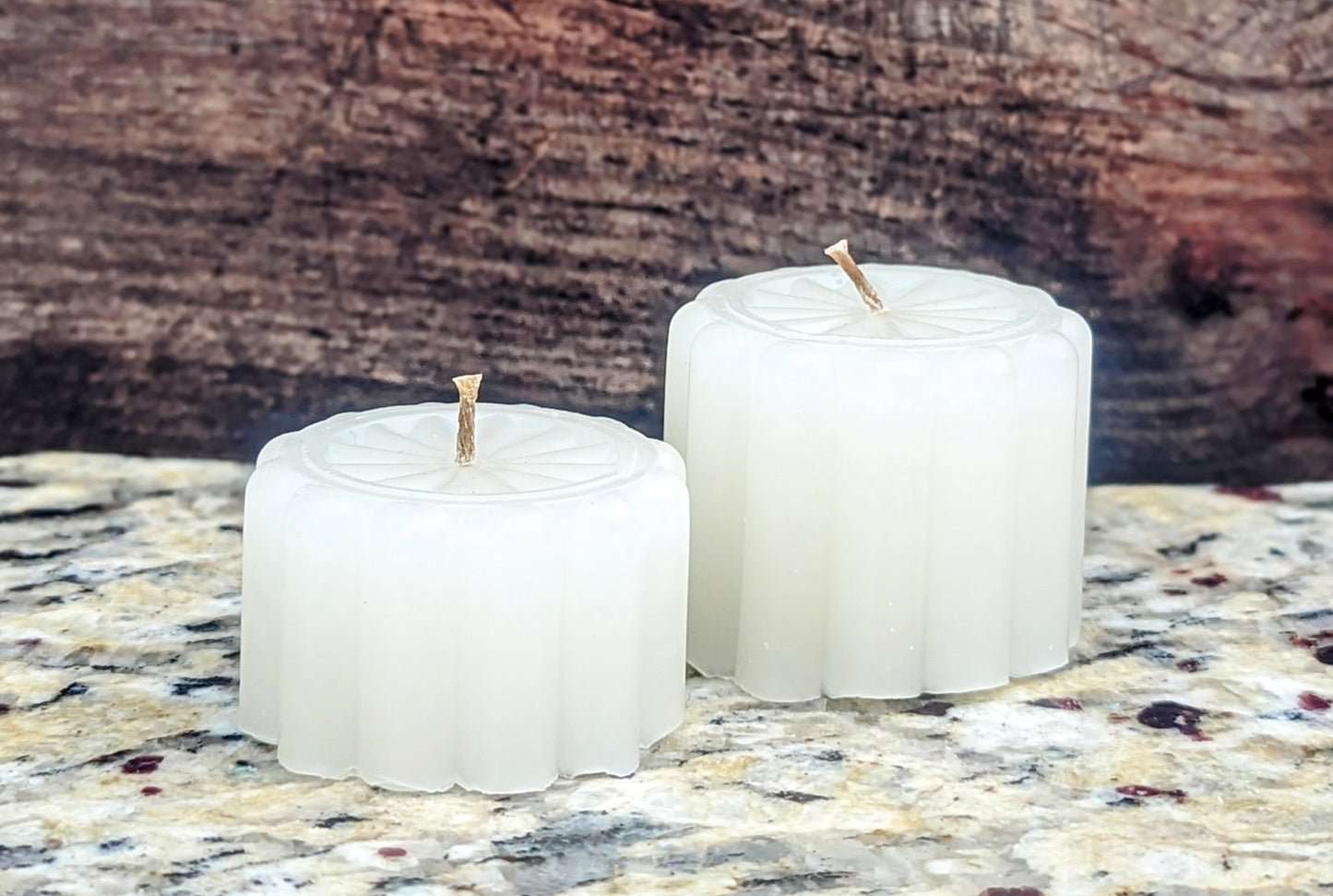 Crystal Votive Beeswax Candle